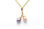 Pendentif Pendentif contemporain en or jaune 18 carats serti de perles 58 Facettes 22754