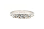 Bague 61 Bague contemporaine en or blanc 18 carats sertie de diamants taille brillant 0,48 ct 58 Facettes 22734