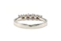 Bague 61 Bague contemporaine en or blanc 18 carats sertie de diamants taille brillant 0,48 ct 58 Facettes 22734