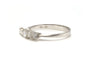 Bague 61 Bague contemporaine en or blanc 18 carats sertie de diamants taille brillant 0,48 ct 58 Facettes 22734