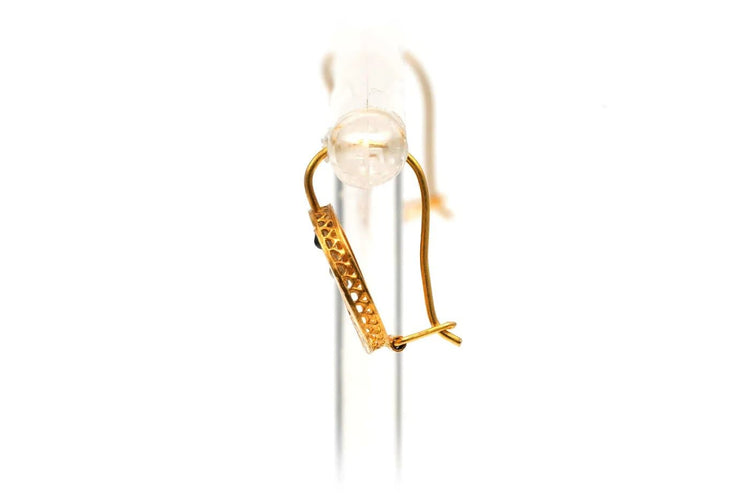 Boucles d'oreilles Boucles d'oreilles Napoléon III en or jaune 18 carats, perles et saphirs 58 Facettes 17526