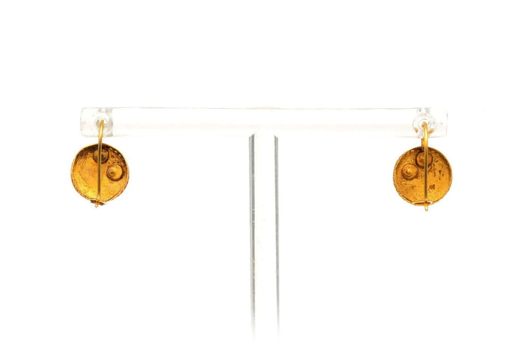 Boucles d'oreilles Boucles d'oreilles Napoléon III en or jaune 18 carats, perles et saphirs 58 Facettes 17526