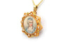 Pendentif Pendentif Napoléon III en or jaune 18 carats, perles et miniature sur nacre 58 Facettes 22021