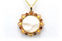Pendentif Pendentif Napoléon III en or jaune 18 carats, perles et miniature sur nacre 58 Facettes 22021