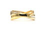 Bague 63 Bague contemporaine en or jaune 18 carats et diamants 0,26 ct 58 Facettes 22749