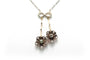 Collier Collier Art nouveau en or jaune 18 carats, argent et diamants taille rose 58 Facettes 21861