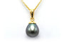 Pendentif Pendentif contemporain en or jaune 18 carats et perle de Tahiti 58 Facettes 22755