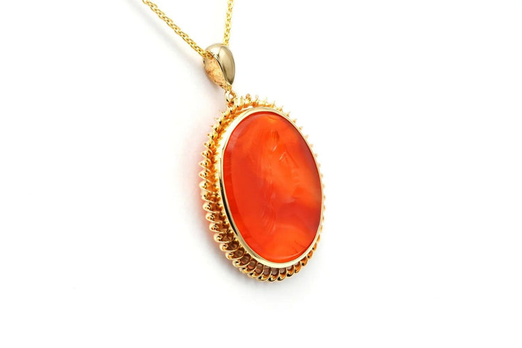 Pendentif Pendentif Napoléon III en or jaune 18 carats serti d’agate 58 Facettes 22680