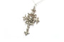 Pendentif Napoléon III - Pendentif en or blanc 18 carats et argent serti de diamants 58 Facettes B729