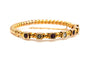 Bracelet Bracelet Napoléon III - Bracelet en or jaune 18 carats, rubis et diamants rose 58 Facettes 22868