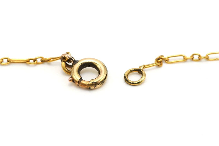 Collier Collier Art nouveau en or jaune 18 carats avec tourmalines, perles et diamants 58 Facettes 22936