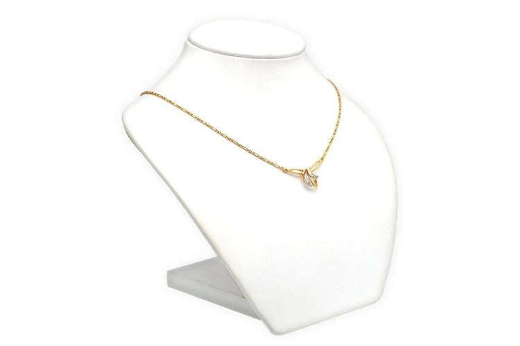 Collier Collier contemporain en or jaune et diamants 58 Facettes 22909