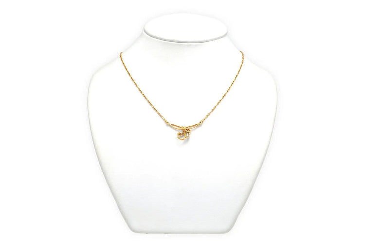 Collier Collier contemporain en or jaune et diamants 58 Facettes 22909