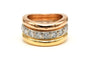 Bague 52 Bague contemporaine en or 18 carats sertie de diamants 2,16 ct 58 Facettes 22983