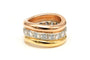 Bague 52 Bague contemporaine en or 18 carats sertie de diamants 2,16 ct 58 Facettes 22983