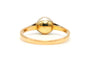 Bague 55 Bague Art déco en or jaune et blanc 18 carats, perle et diamants 58 Facettes 22867