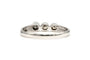 Bague 52 Bague contemporaine en or blanc 18 carats sertie de diamants 58 Facettes 22893