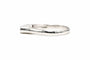 Bague 52 Bague contemporaine en or blanc 18 carats sertie de diamants 58 Facettes 22893