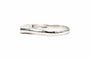 Bague 52 Bague contemporaine en or blanc 18 carats sertie de diamants 58 Facettes 22893