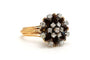 Bague 49 Bague années 50 en or jaune 18 carats sertie de diamants 58 Facettes 22899
