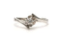 Bague 52 Bague Art déco en or blanc 18 carats et diamant taille brillant 58 Facettes 22701