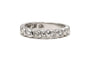 Bague 49 Alliance américaine - Bague en or blanc 18 carats sertie de diamants 58 Facettes 18719