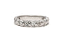 Bague 49 Alliance américaine - Bague en or blanc 18 carats sertie de diamants 58 Facettes 18719