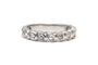 Bague 49 Alliance américaine - Bague en or blanc 18 carats sertie de diamants 58 Facettes 18719