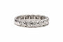 Bague 49 Alliance américaine - Bague en or blanc 18 carats sertie de diamants 58 Facettes 18719