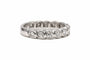 Bague 49 Alliance américaine - Bague en or blanc 18 carats sertie de diamants 58 Facettes 18719