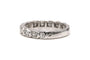 Bague 49 Alliance américaine - Bague en or blanc 18 carats sertie de diamants 58 Facettes 18719