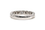 Bague 49 Alliance américaine - Bague en or blanc 18 carats sertie de diamants 58 Facettes 18719