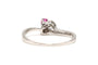 Bague 52 Bague contemporaine en or blanc, rubis et diamants 58 Facettes 22890