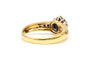 Bague 50 Bague contemporaine en or jaune 18 carats sertie de diamants 0,25 ct 58 Facettes 19454
