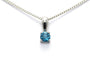 Pendentif Pendentif contemporain en or blanc 18 carats serti d’une topaze 58 Facettes 22888