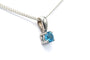 Pendentif Pendentif contemporain en or blanc 18 carats serti d’une topaze 58 Facettes 22888
