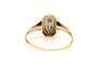 Bague 55 Bague Art déco en or jaune et or blanc 18 carats, diamants 58 Facettes B768