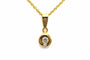 Pendentif Pendentif contemporain en or jaune 18 carats serti de diamants 58 Facettes B771