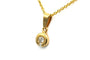 Pendentif Pendentif contemporain en or jaune 18 carats serti de diamants 58 Facettes B771