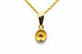 Pendentif Pendentif contemporain en or jaune 18 carats serti de diamants 58 Facettes B771