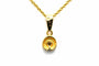 Pendentif Pendentif contemporain en or jaune 18 carats serti de diamants 58 Facettes B771