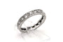 Bague 50 Bague Art déco sertie de diamants taille ancienne en or blanc 18 carats 58 Facettes B776