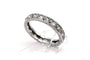 Bague 50 Bague Art déco sertie de diamants taille ancienne en or blanc 18 carats 58 Facettes B776