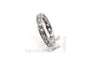 Bague 50 Bague Art déco sertie de diamants taille ancienne en or blanc 18 carats 58 Facettes B776
