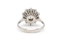 Bague 50 Bague contemporaine en or blanc 18 carats sertie de diamants 1,35 ct 58 Facettes 23066