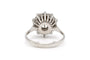 Bague 50 Bague contemporaine en or blanc 18 carats sertie de diamants 1,35 ct 58 Facettes 23066