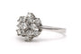 Bague 55 Bague contemporaine en or blanc 18 carats sertie de diamants 0,56 ct 58 Facettes 23104
