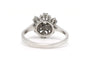 Bague 55 Bague contemporaine en or blanc 18 carats sertie de diamants 0,56 ct 58 Facettes 23104