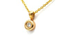 Pendentif Pendentif contemporain en or jaune 18 carats et diamant taille brillant 58 Facettes B788