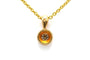 Pendentif Pendentif contemporain en or jaune 18 carats et diamant taille brillant 58 Facettes B788